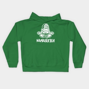 Christmas 2021 Gift Ideas Funny Namaste Santa Christmas Kids Hoodie